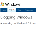 Announcing the Windows 8 Editions